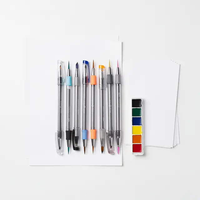 Brush Pen Lettering Set Watercolor
