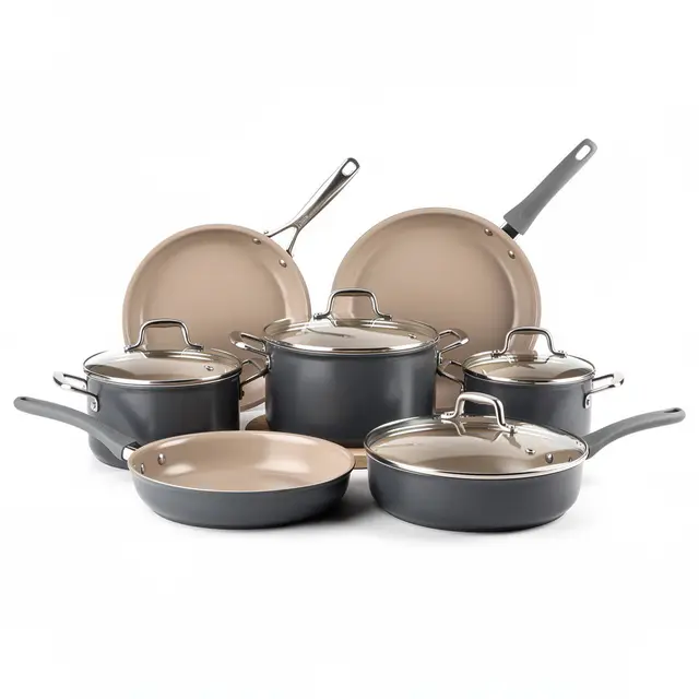 Ceramic Cookware Set (10pc) Nonstick