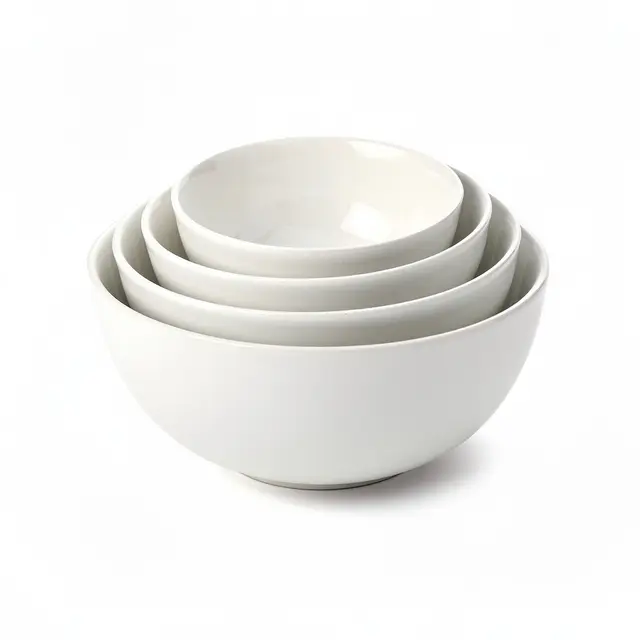 Ceramic Mixing Bowl Set Nesting
