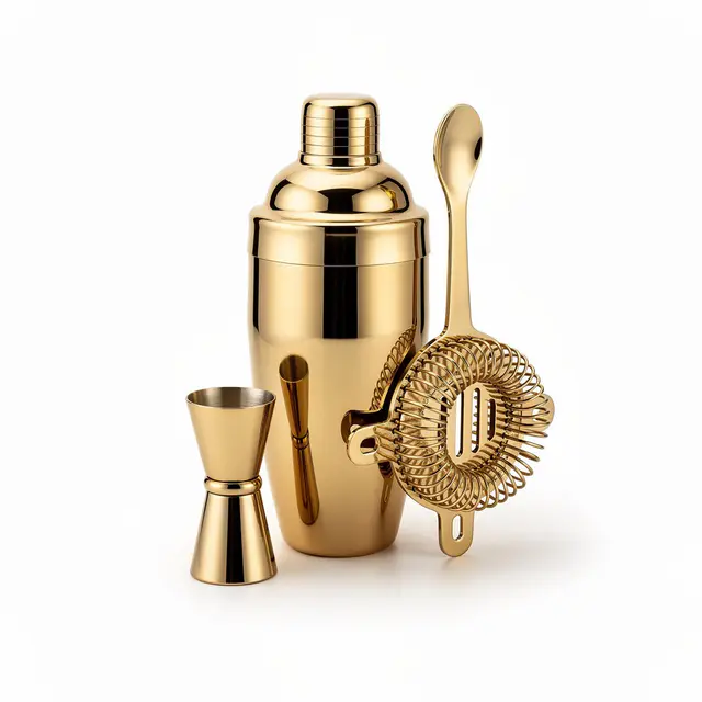 Cocktail Shaker Set Gold