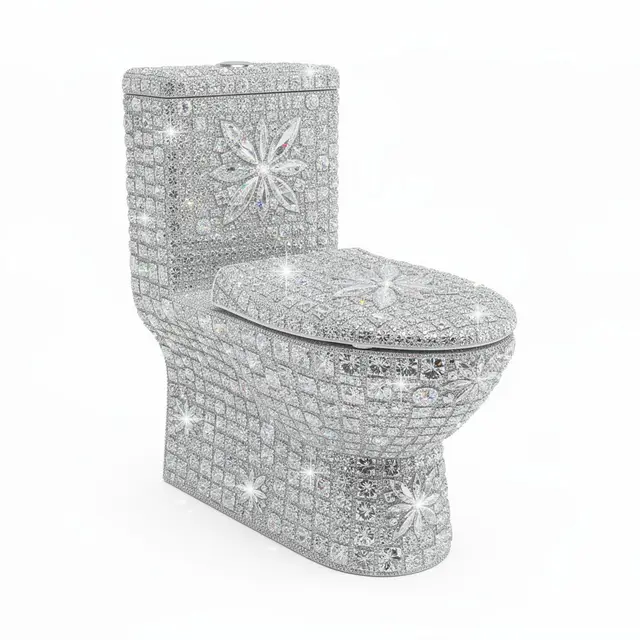 Diamond-Encrusted Toilet