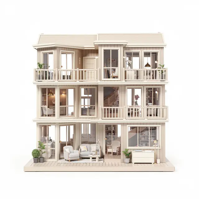 Dollhouse Mansion Modern
