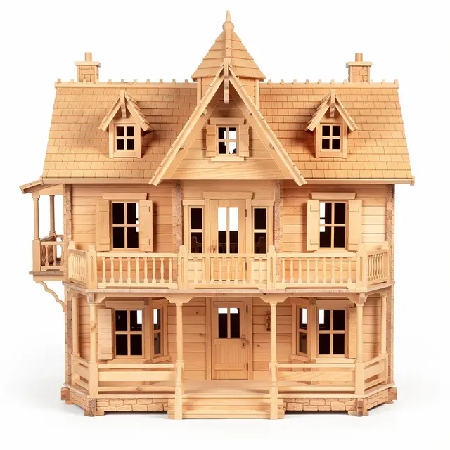 Dollhouse Mansion Wooden
