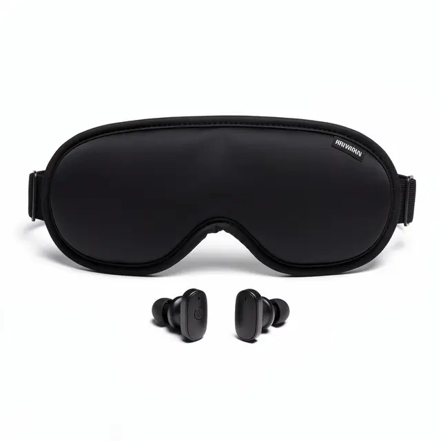 Eye Mask & Earplug Set Bluetooth