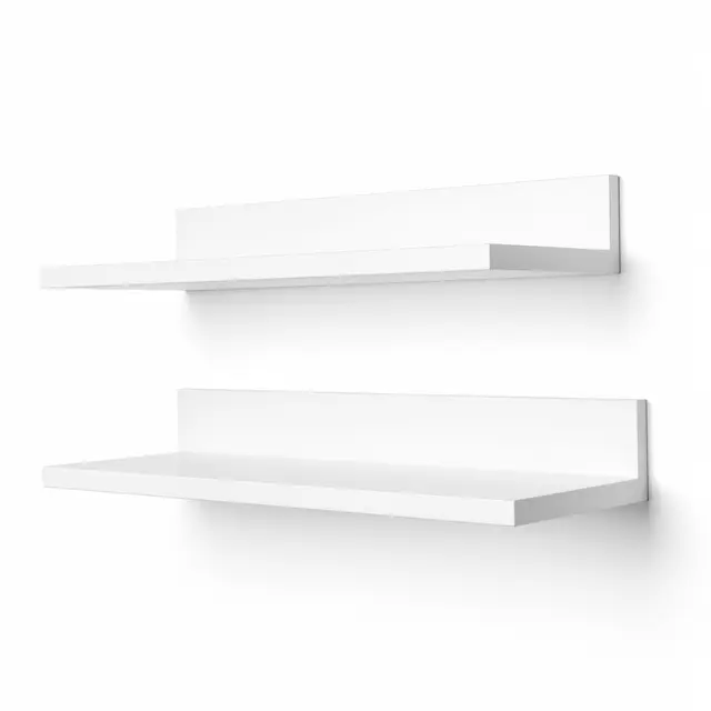 Floating Wall Shelves (3) White
