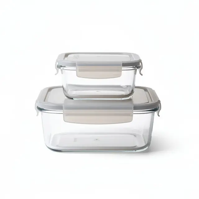 Glass Food Storage Set Snap-Lock