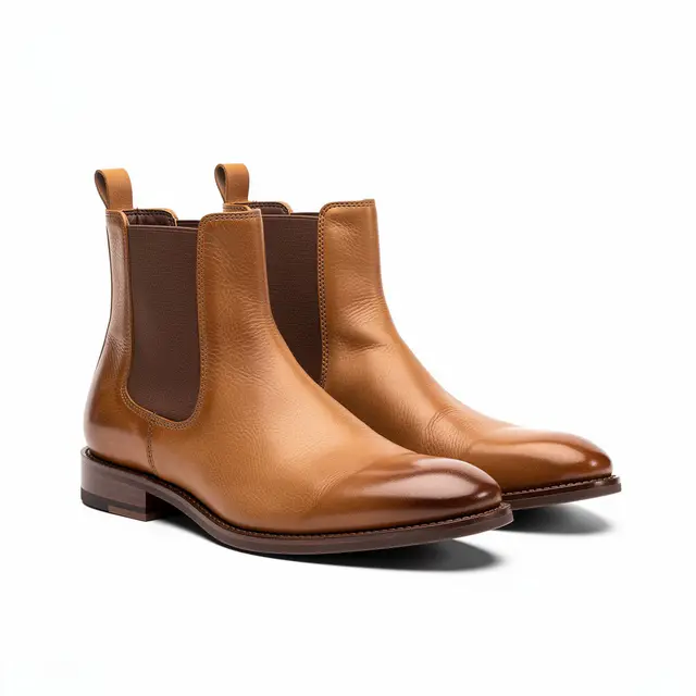 Leather Chelsea Boots Tan