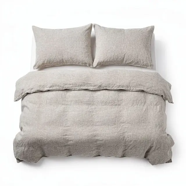 Linen Duvet Set Stonewashed