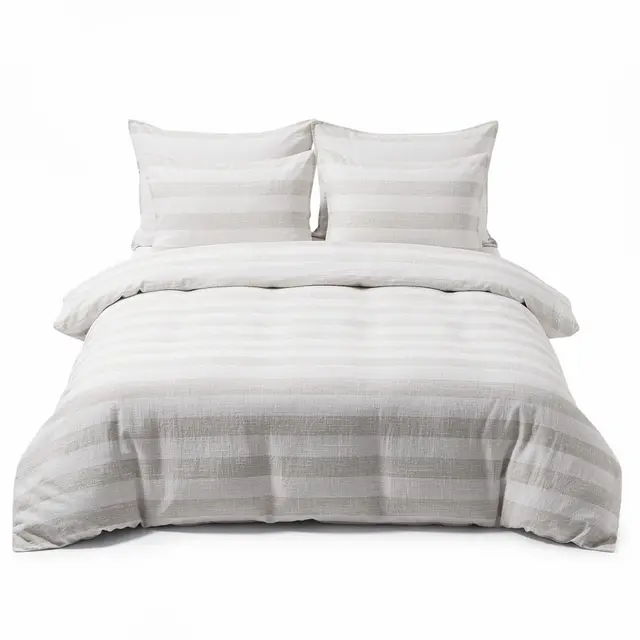 Linen Duvet Set Striped