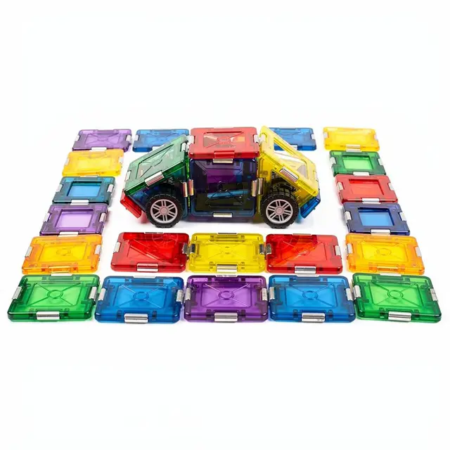 Magnetic Tiles (100pc) Car Set