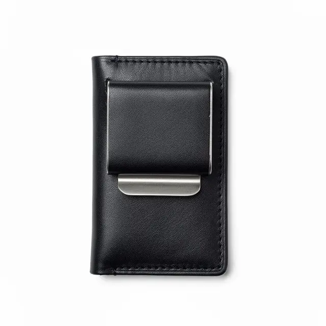 Minimalist Leather Wallet Money-Clip