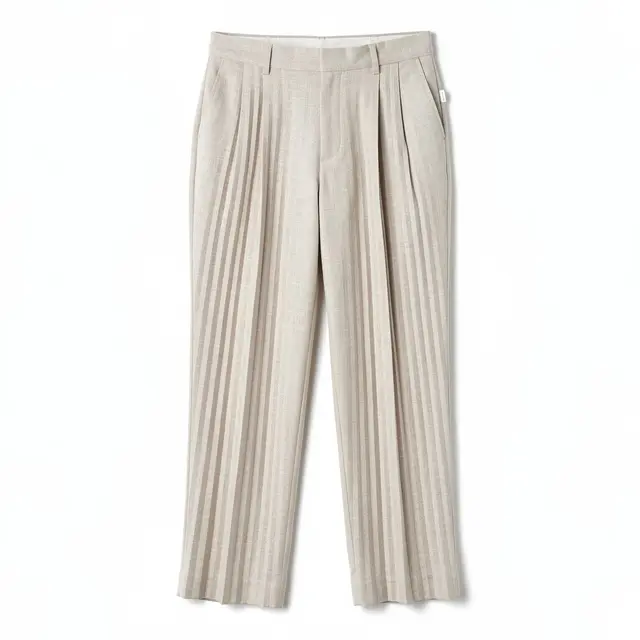 Pleated Trousers Linen