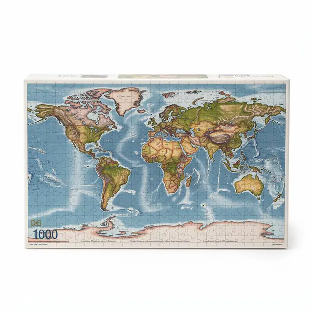 Puzzle 1000-Piece Map