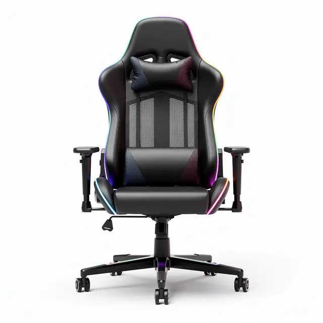 RGB Gaming Chair Hybrid Mesh