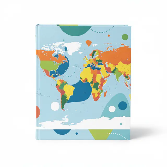 World Atlas Hardcover Kids